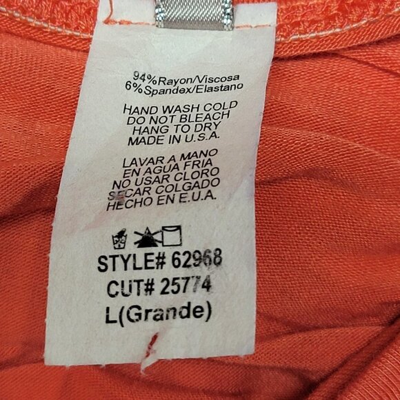 Coral Body Con Strapless Mini Dress Size L - Picture 8 of 9